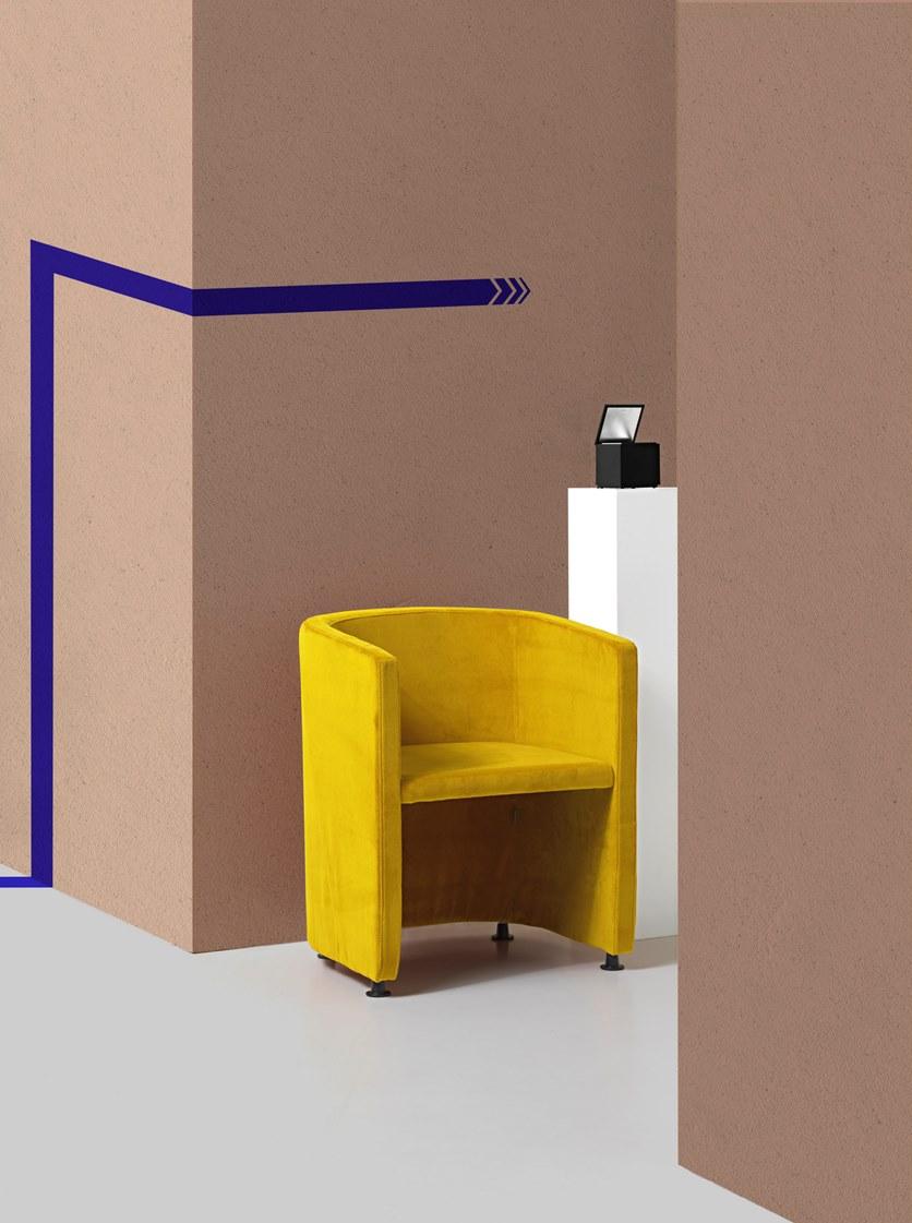 Diemme Кресло тканевое с подлокотниками для залов ожидания sun-id-1491856 - Вид №4