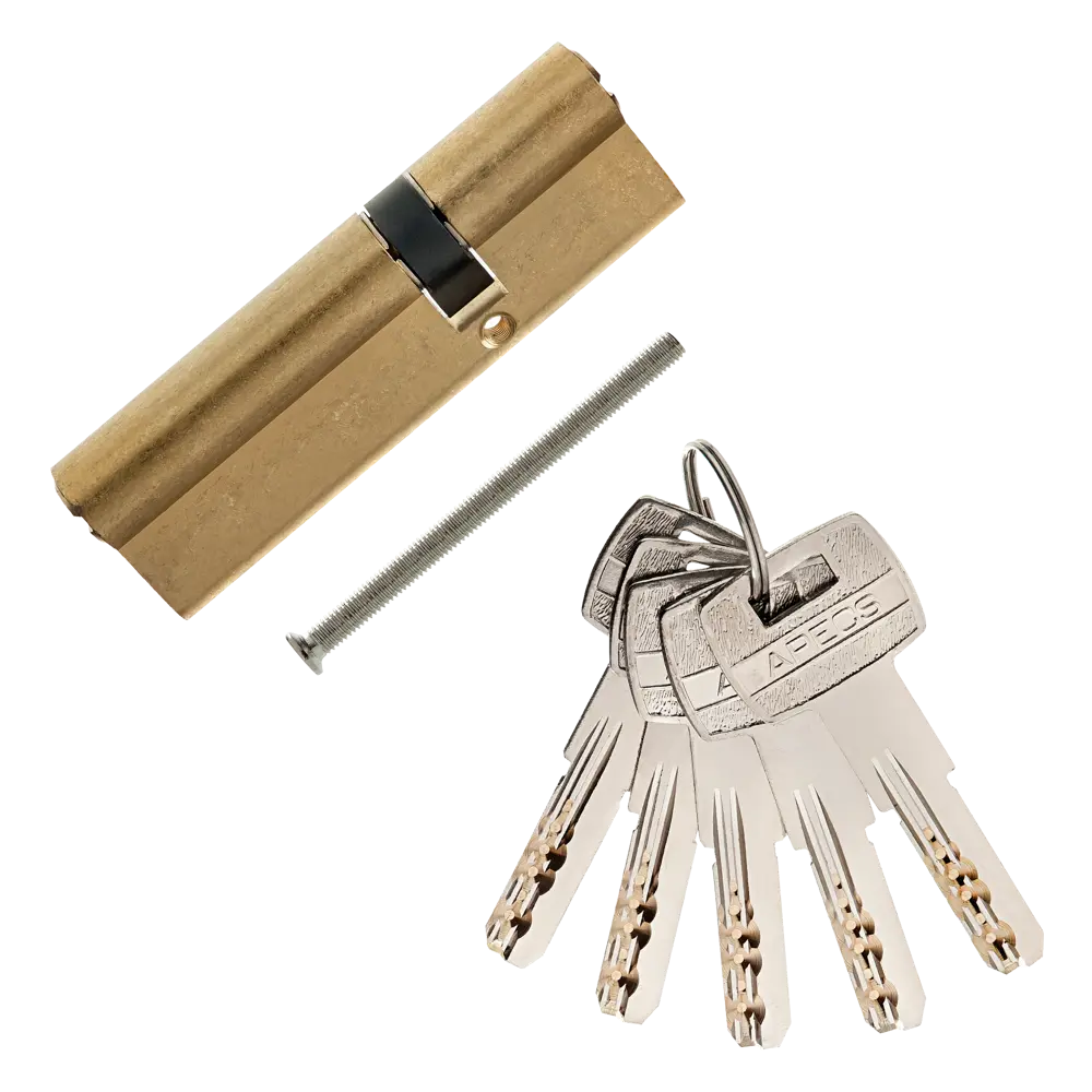 Цилиндр Apecs SM-100(35/65)-G, 35x65 мм, ключ/ключ, цвет золото ЦИЛИНДР APECS SM-100(35/65)-G КЛЮЧ-КЛЮЧ STLM-2120760 - Вид №1