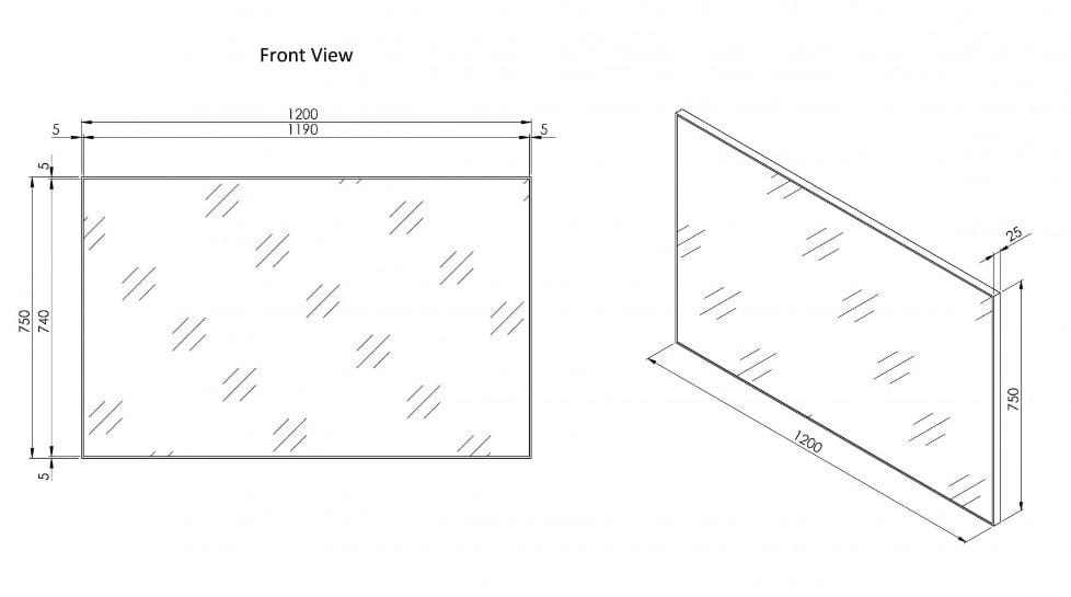 Прямоугольное зеркало с рамой стены LUSSO Luxe ARCH-00052298 - Вид №10