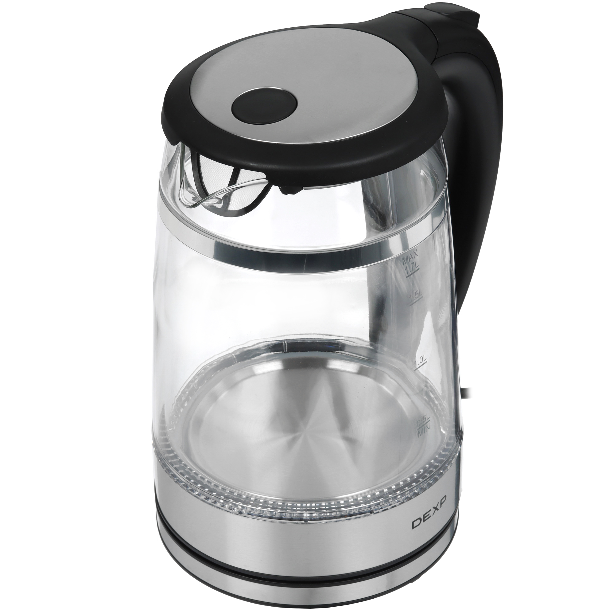 9055321 Электрочайник DEXP EK-03GDWS серебристый STDN-0060839 - Вид №2