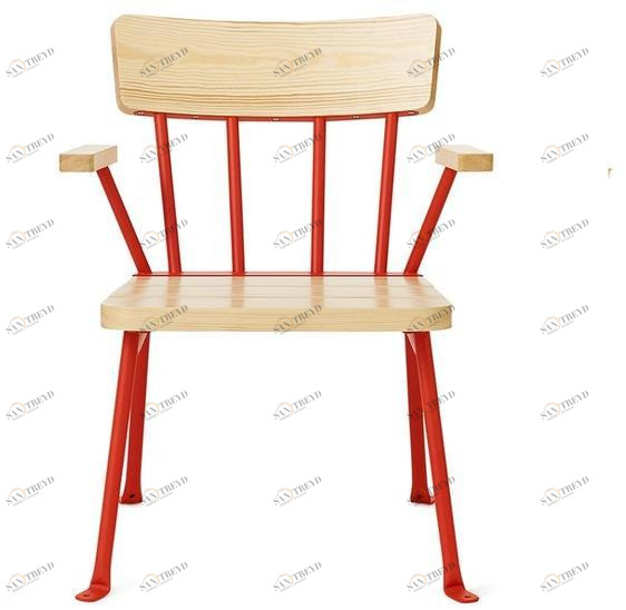 Nola Industrier Садовое кресло из стали и дерева с подлокотниками Bollnäs sun-id-1471607