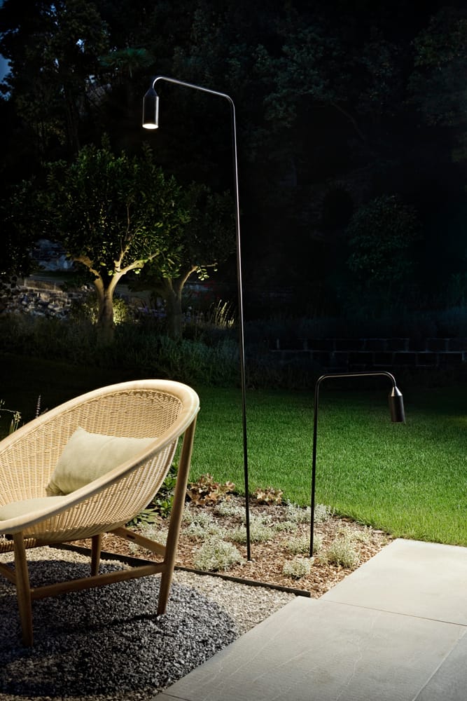 Алюминиевый светодиодный напольный торшер Platek Flamingo ARCH-00032792 - Вид №1