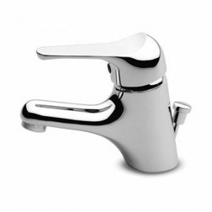 Z1920P Смеситель для раковины, однорычажный, с аэратором, сливной слив 1 1/4 ", гибкие хвостовики. Zucchetti Zetamix 1900