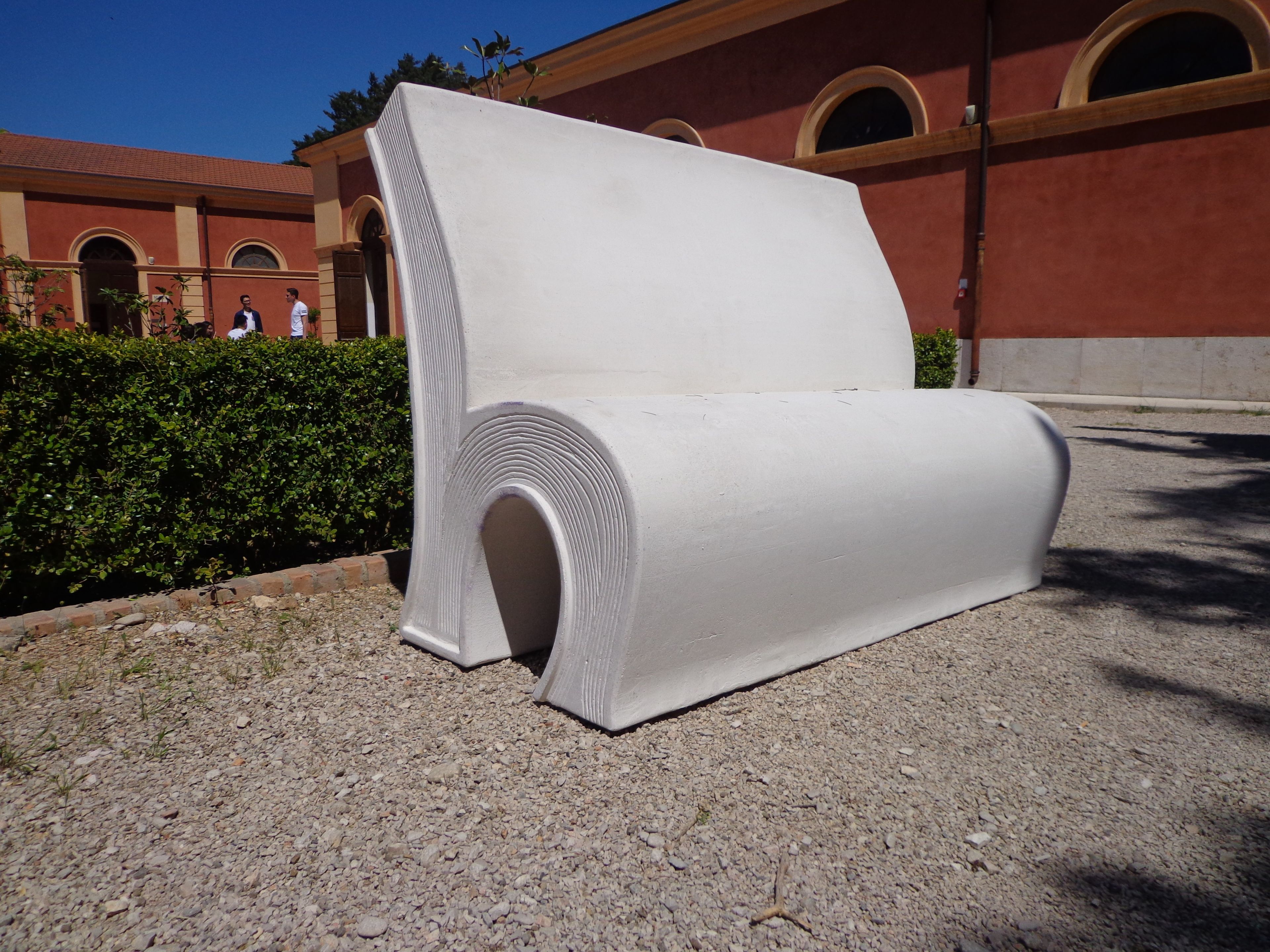 Скамья со спинкой Viscio Urban Design LETTERARIA ARCH-00011461