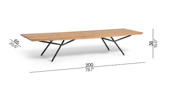 Садовая скамейка из тикового дерева MANUTTI San ARCH-00033067 - Вид №11