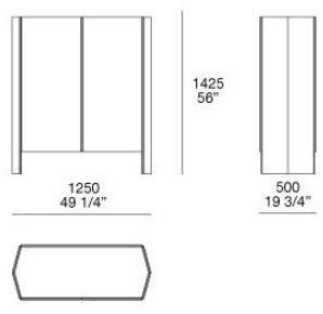 Poliform Буфет лакированный с распашными дверцами Giò GIO sun-id-1388626 - Вид №3