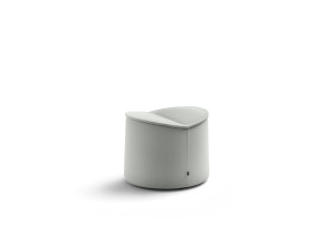 Круглый пуф из ткани