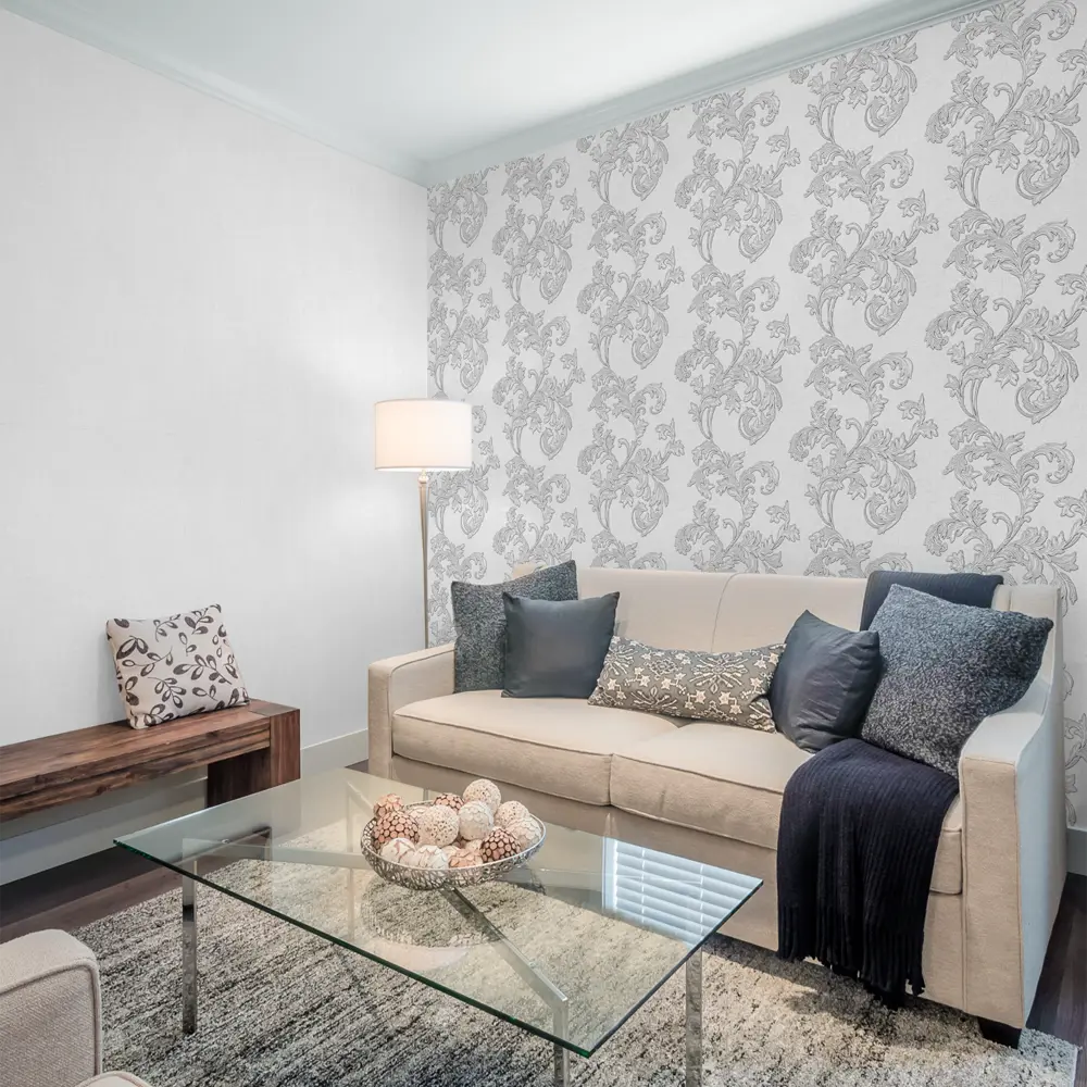 Обои флизелиновые Victoria Stenova Sorrento светло-серые 1.06 м 889187 STLM-2131826 - Вид №3