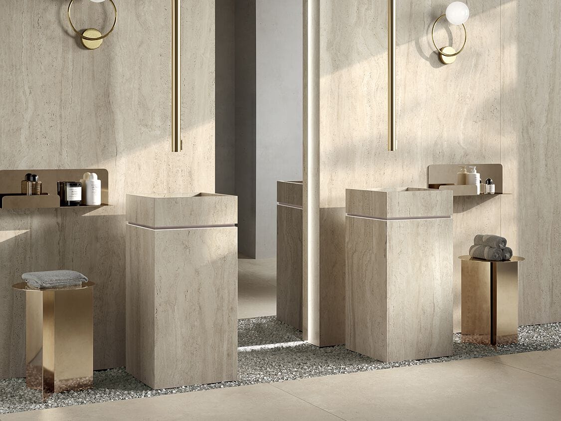 Раковина из керамогранита на колонне CERAMICA FONDOVALLE SHAPE ARCH-00106902