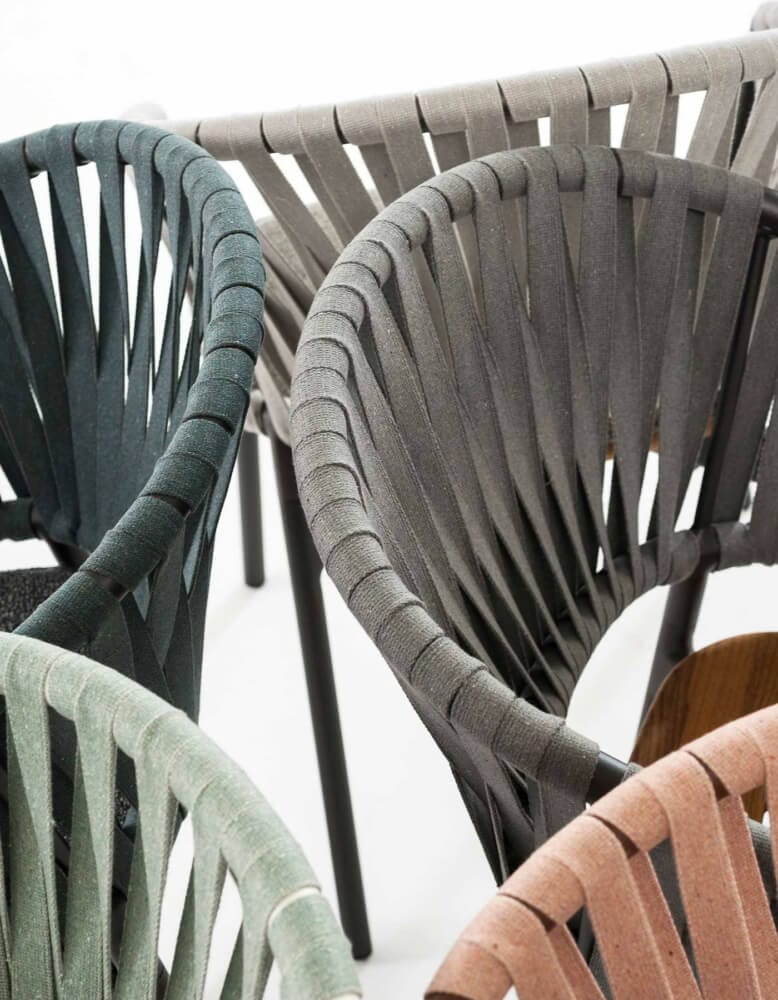 Садовый стул из ремней и смолы RODA Piper ARCH-00078401 - Вид №2