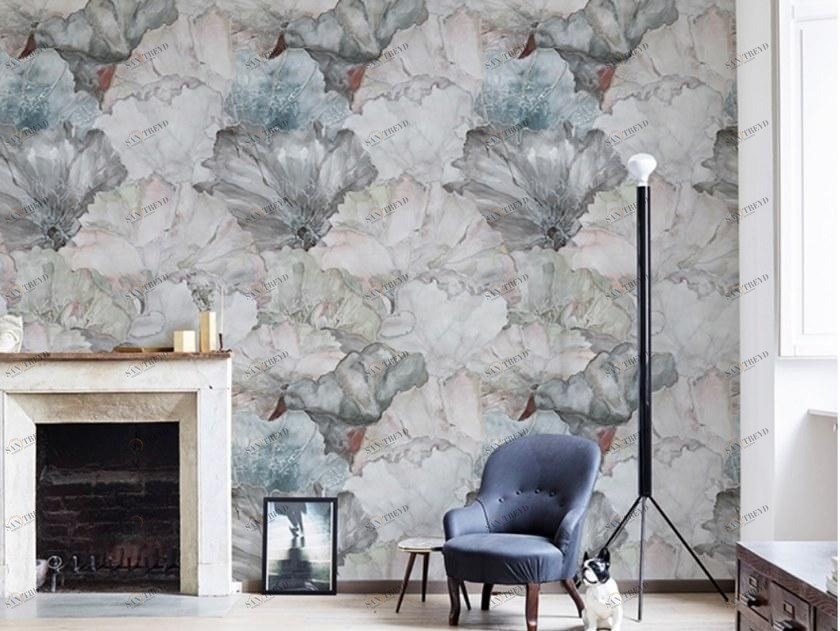 Wall&decò Флизелиновые обои с цветочными мотивами Elements 2020 Tsni001/2/3