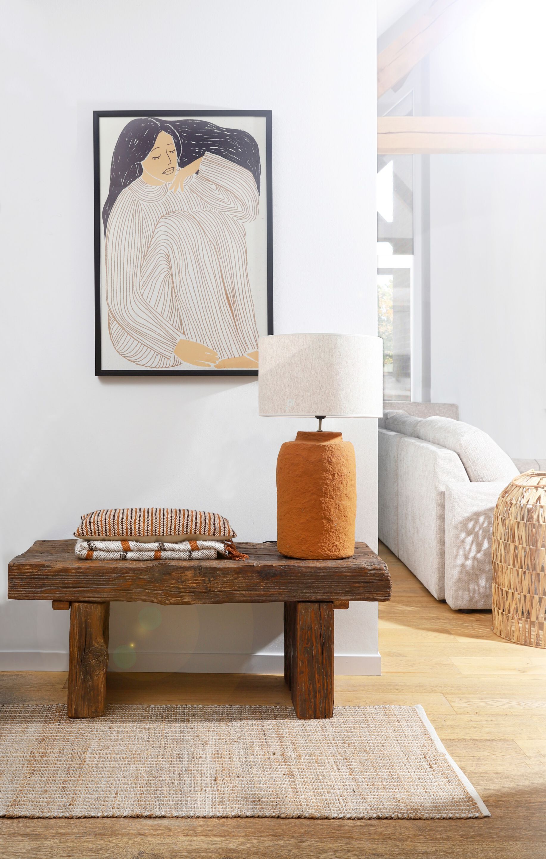 Восстановленная деревянная скамья POMAX JASON ARCH-00027077 - Вид №1