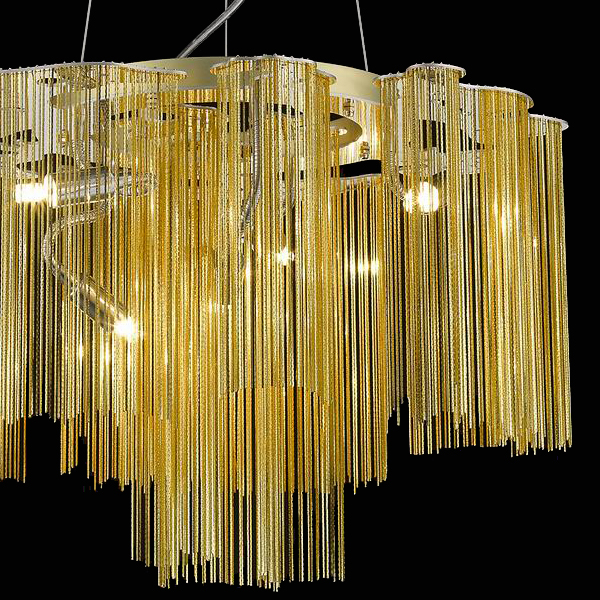 Люстра P68052-5 gold от Delight Collection золото DELIGHT COLLECTION ДИЗАЙНЕРСКИЕ, ДВУХЪЯРУСНЫЕ 247073 Золотой  - Вид №2