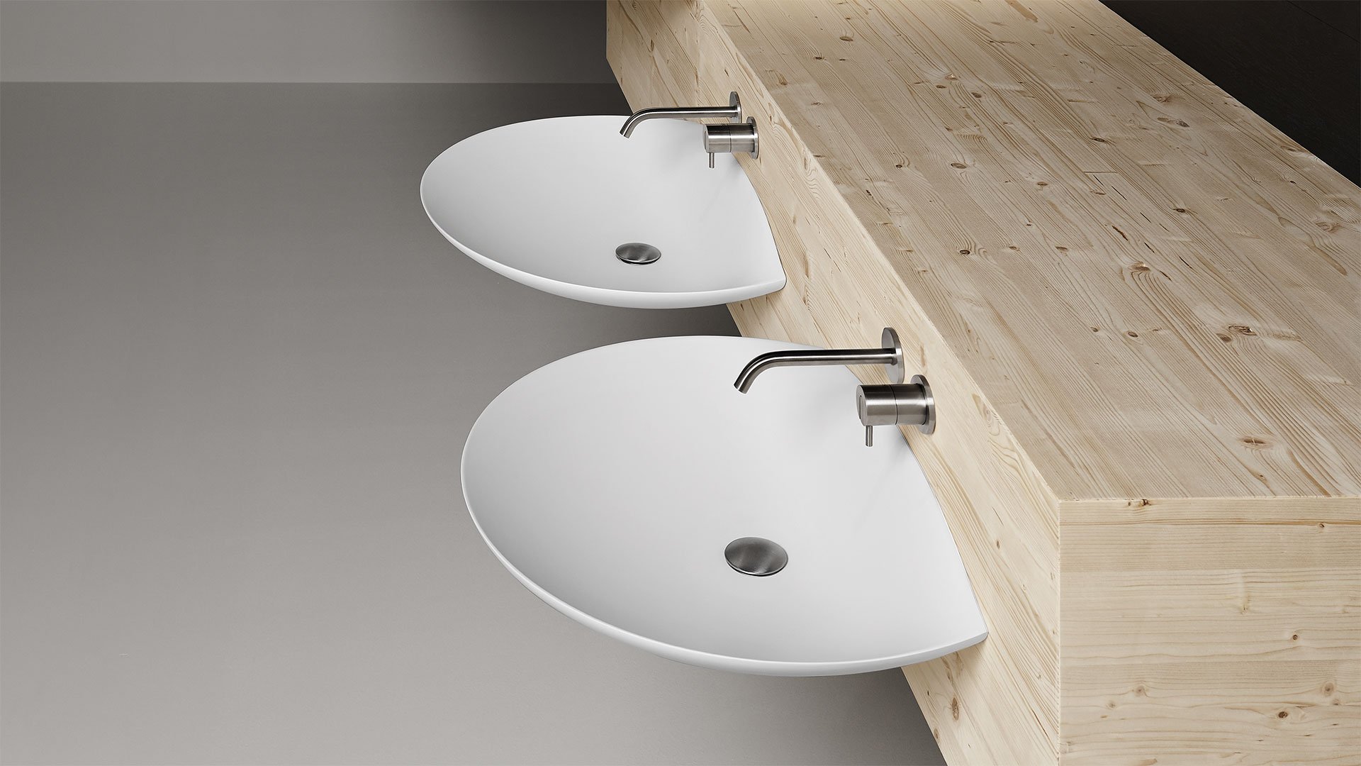 Venere Подвесная раковина настенная прямоугольная Antoniolupi  белая  - Вид №2