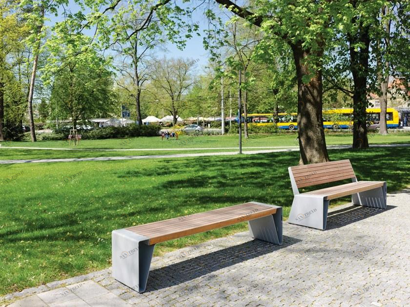 mmcité1 Скамья из стали и дерева без спинки Radium sun-id-1455670