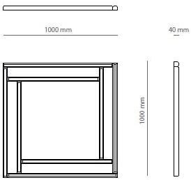PRADDY Квадратное зеркало в настенной раме  Ml408  - Вид №2