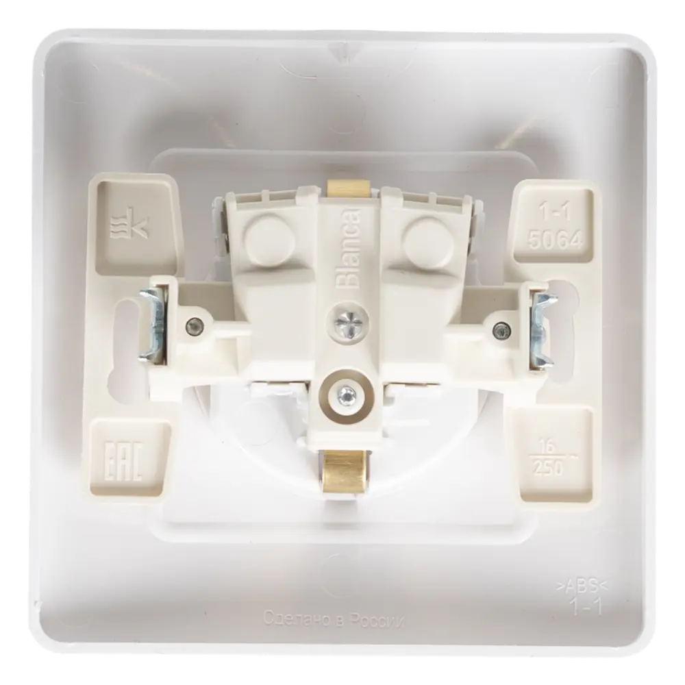 Розетка встраиваемая Systeme Electric Blanca с заземлением без шторок 16 А цвет белый STLM-2148825 - Вид №4