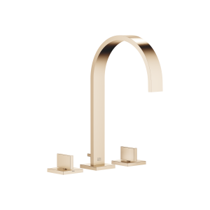 MEM Смеситель для раковины на три отверстия с донным клапаном - Brushed Champagne (22-каратное золото) 20715782-46
