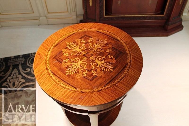 Arvestyle Низкий круглый журнальный столик из массива дерева Mary Lf-1306 - Вид №3