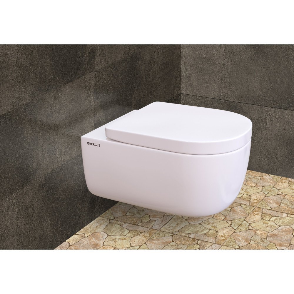 043233 Подвесной унитаз настенный Белый BERGES  Турция  - Вид №3