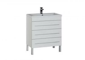 Тумба под раковину Aquanet Верона 75 белый (напольная 3 ящика)