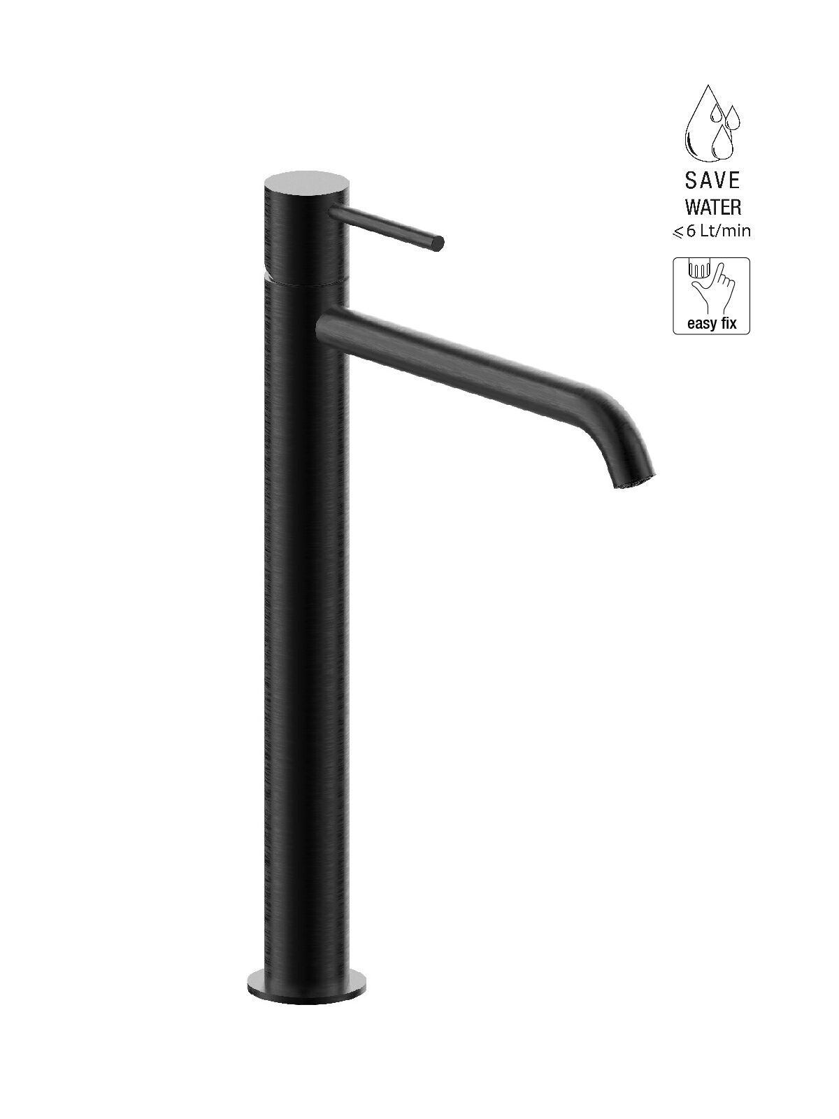 Смеситель для раковины из нержавеющей стали без слива Rubinetterie Frattini Pepe XL 316 ARCH-00142726 - Вид №7