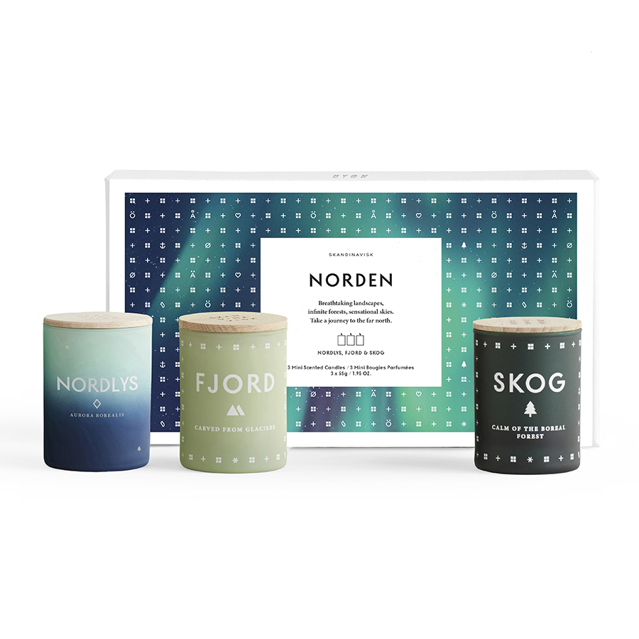 SK868 Набор из 3 ароматических свечей norden mini по 55 г S K A N D I N A V I S K 