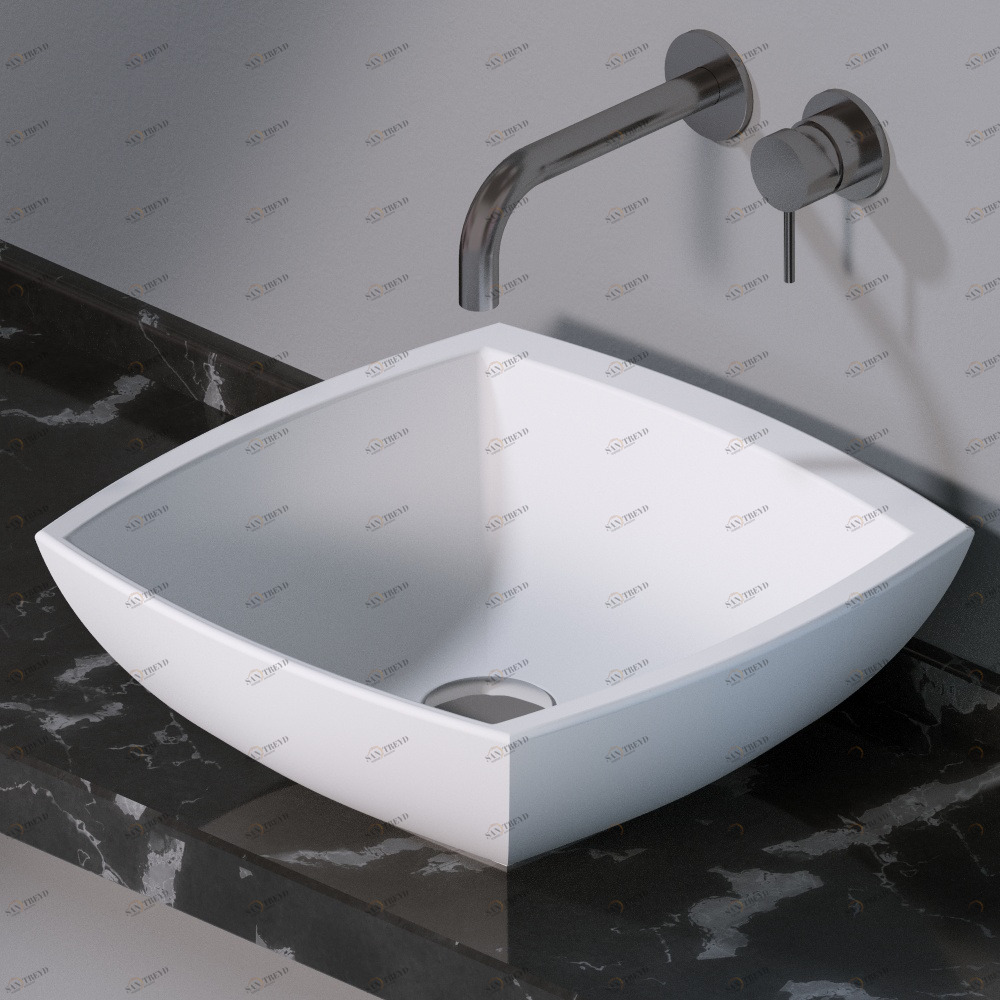 L246101 Накладная раковина на столешницу  квадратная A. e T. Italia SPOT AeT ITALIA