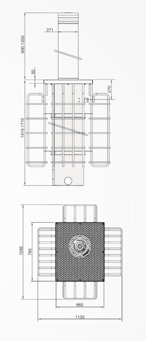 Гидравлический автоматический боллард Pilomat 275/K12 900/1200A ARCH-00086886 - Вид №1