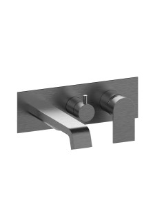 Однорычажный смеситель для ванны с 3 отверстиями с пластиной