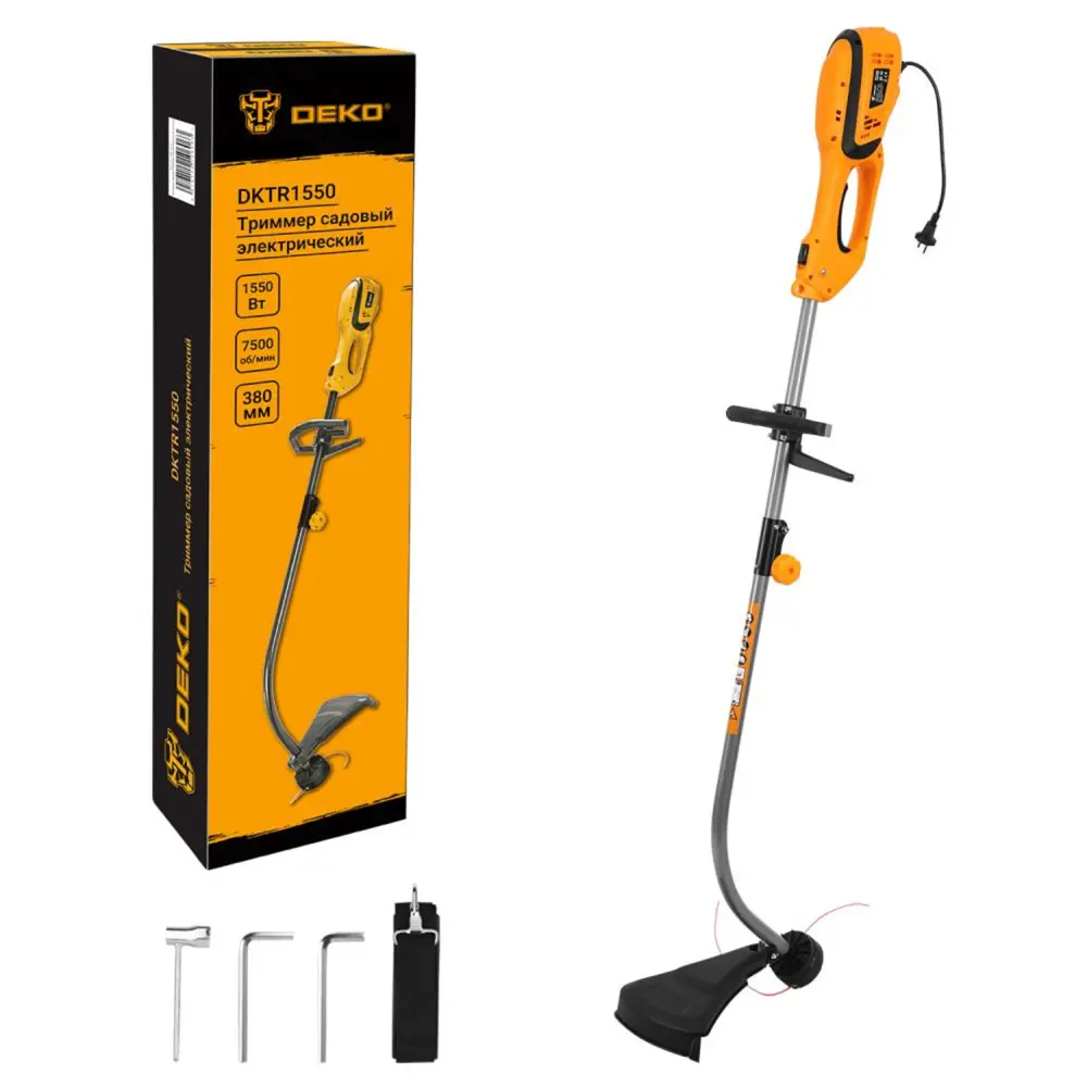 Электрический триммер DEKO DKTR1550 для идеального газона 89359920 STLM-0960161 - Вид №1