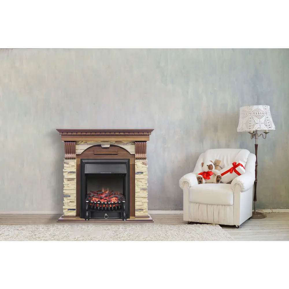Каминокомплект Dublin арочный сланец 1.8 кВт ROYAL FLAME STLM-2045160 - Вид №1