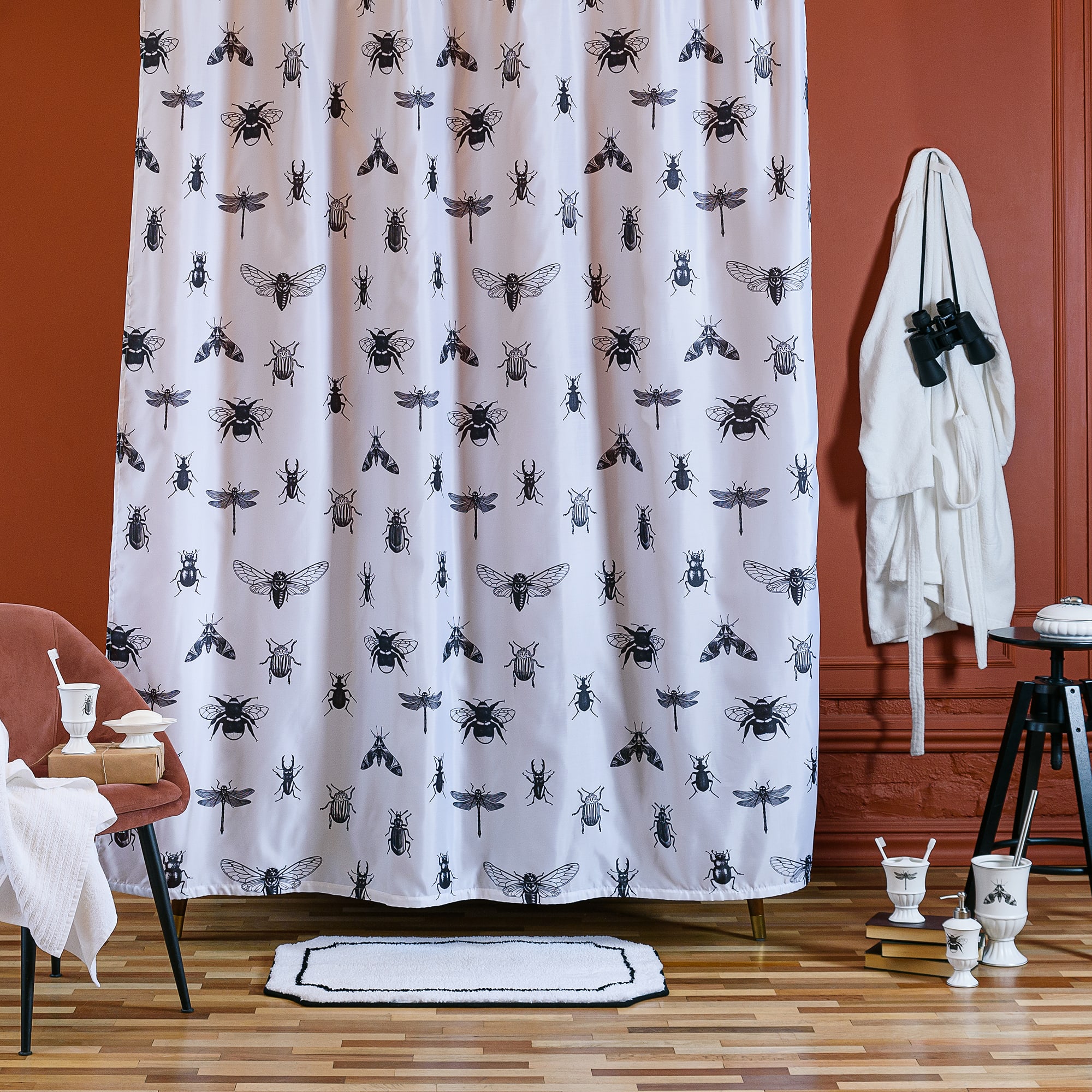 89097070 Шкатулка для ватных палочек цвет белый Buzz Fauna Santreyd  - Вид №7