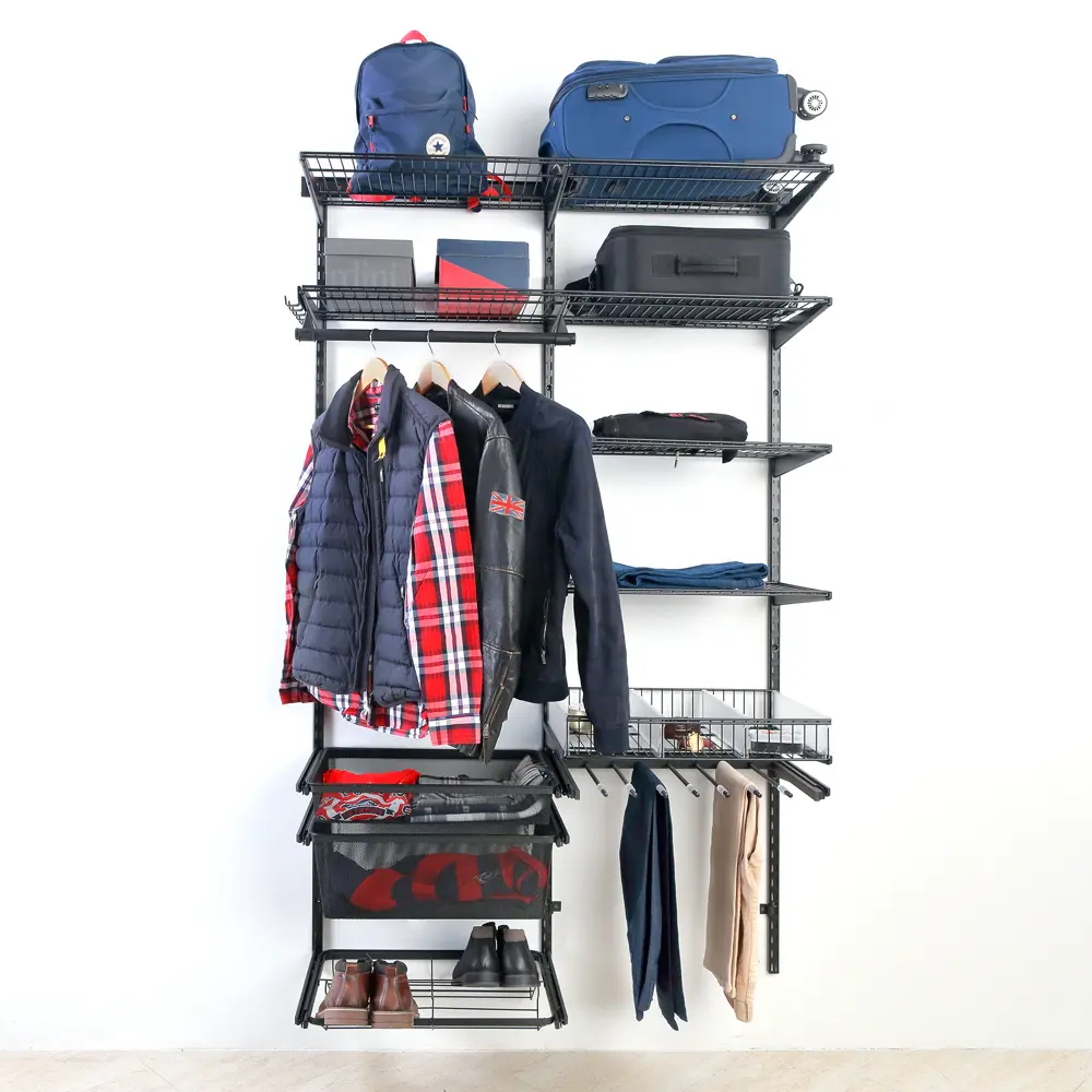 Выдвижная корзина НСХ для систем хранения - черная стальная сетка 82482709 STLM-0028078 - Вид №5