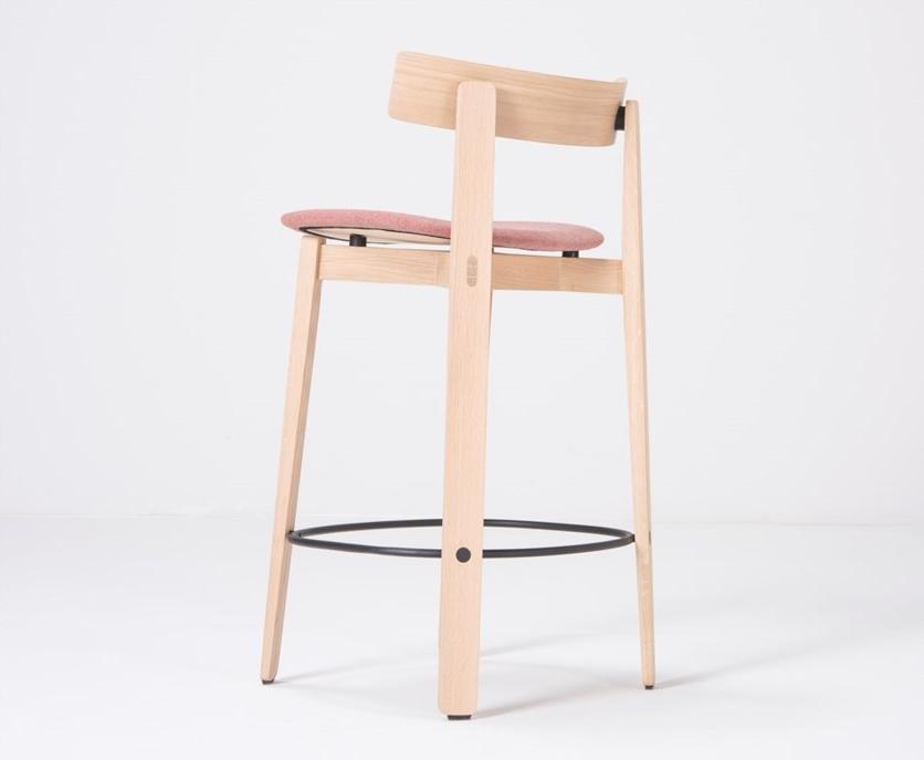 Gazzda Барный стул из дуба со спинкой Nora sun-id-1375823 - Вид №7