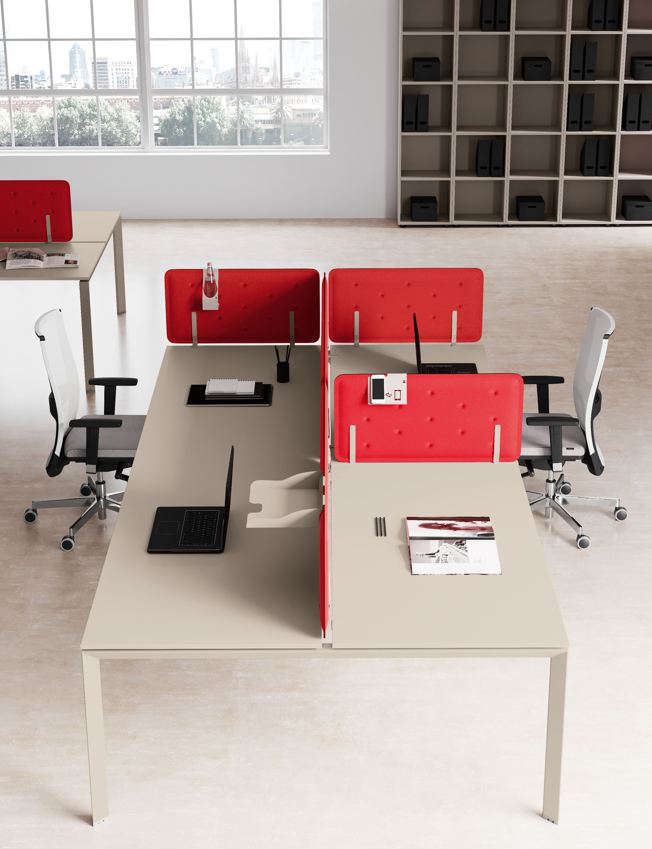 Звукопоглощающая панель перегородки стола Las Mobili Oyo ARCH-00108086 - Вид №1