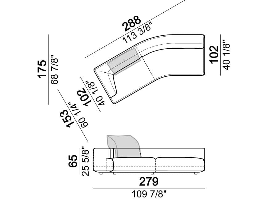 Dormeuse мягкая кожа Arketipo Starman ARCH-00117411 - Вид №4