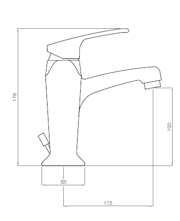 Смеситель на раковину Cezares LEGEND-LSM2-02 - Вид №1