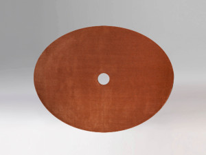 Круглый шерстяной ковер