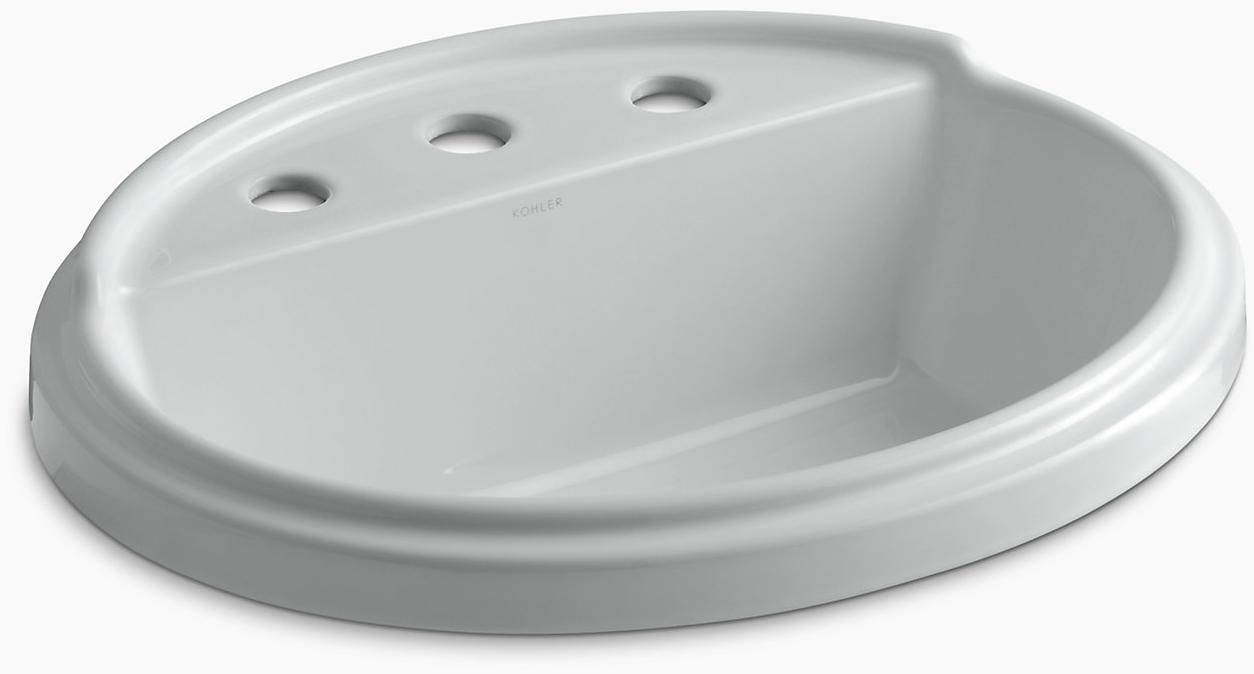 KOHLER Tresham Oval Встраиваемая раковина с 8 K-2992-8-95 