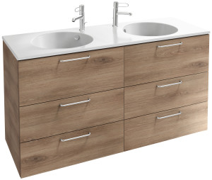 EB2536-R5-NR4 Тумба под столешницу 140 см, 6 ящиков, хромированная ручка JACOB DELAFON ODÉON RIVE GAUCHE