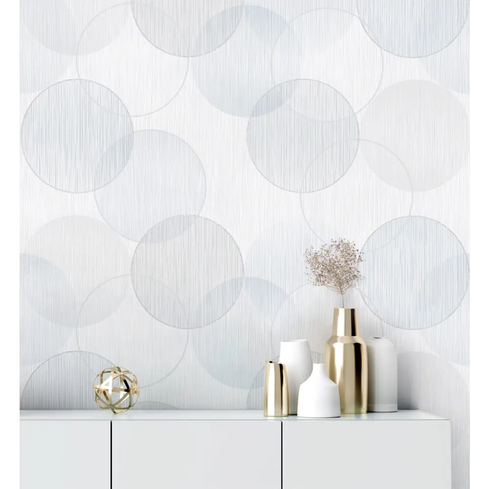 Обои флизелиновые WallSecret Jazz белые 1.06 м 8644-17 STLM-2134016 - Вид №3