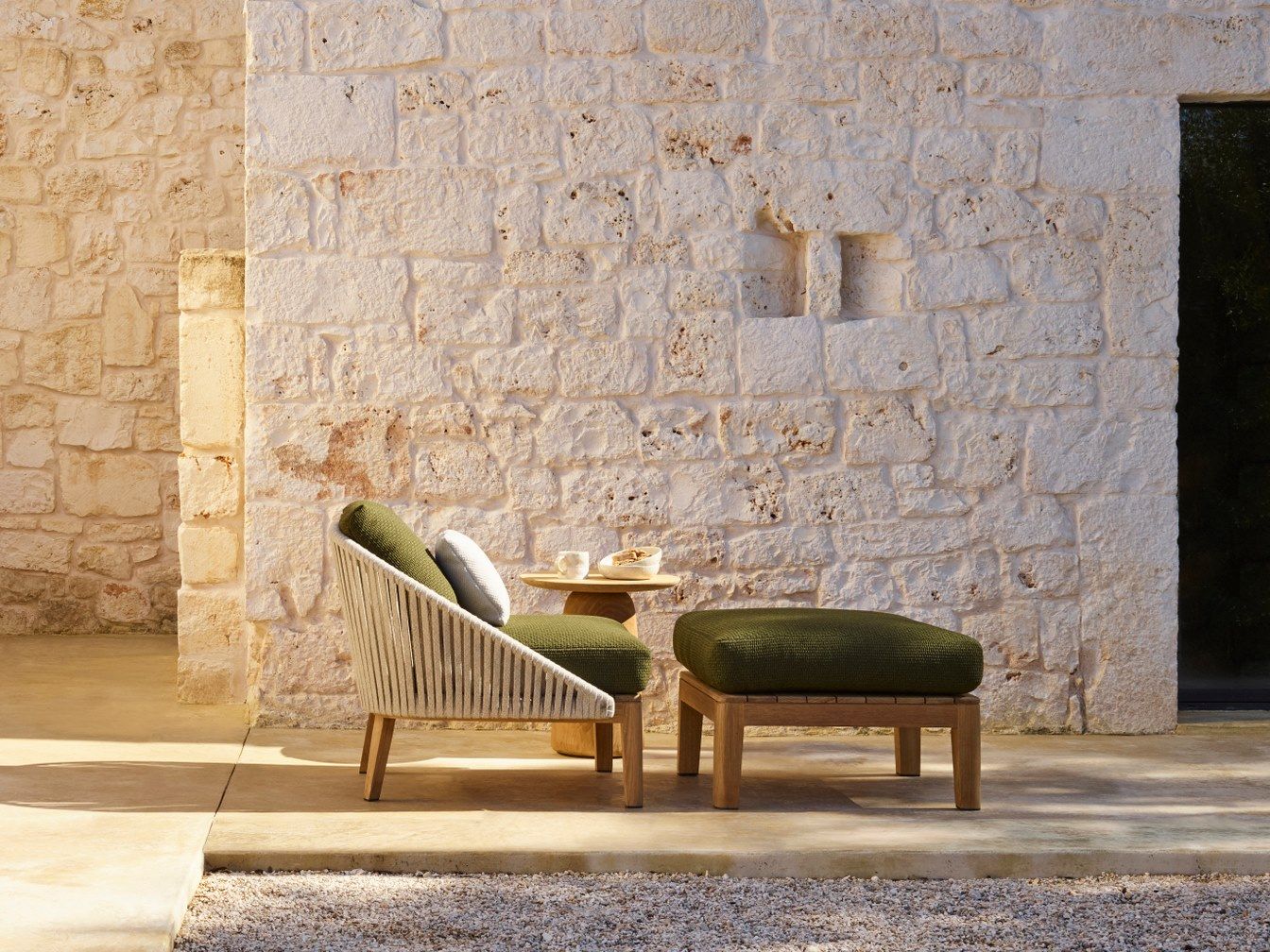 Тканевое садовое кресло с подлокотниками TRIBÙ Mood ARCH-00011932 - Вид №3