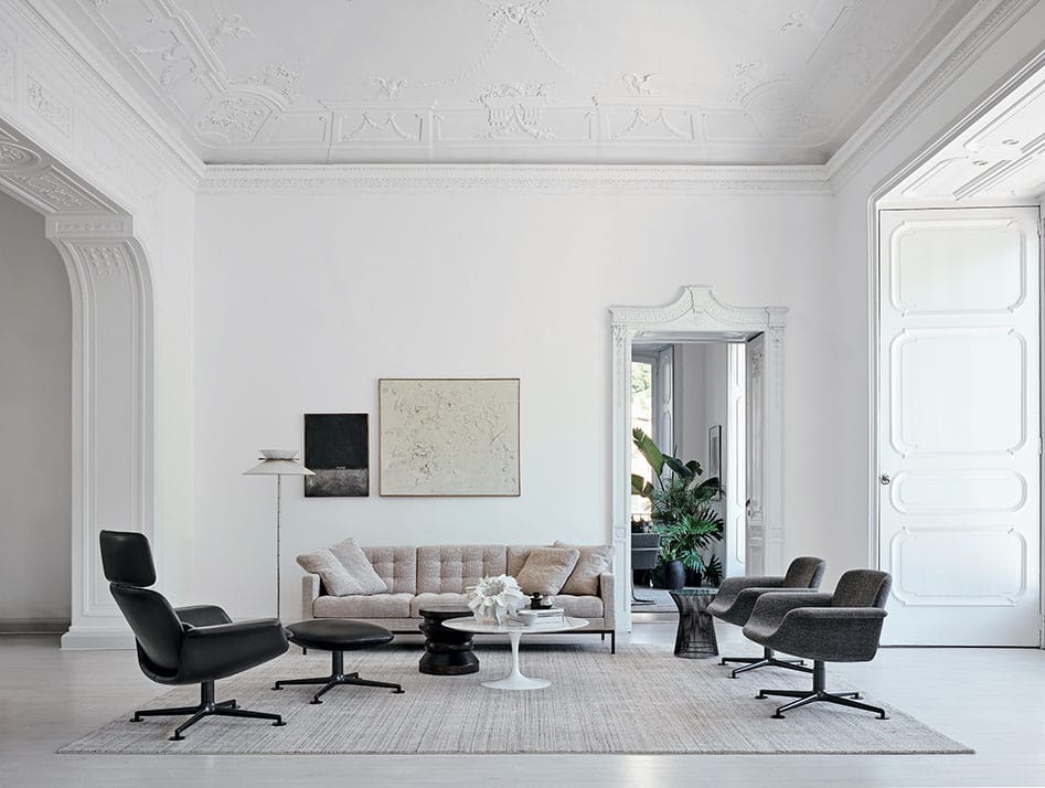 3-местный капитонный диван Knoll Florence Knoll Relax ARCH-00024992 - Вид №1