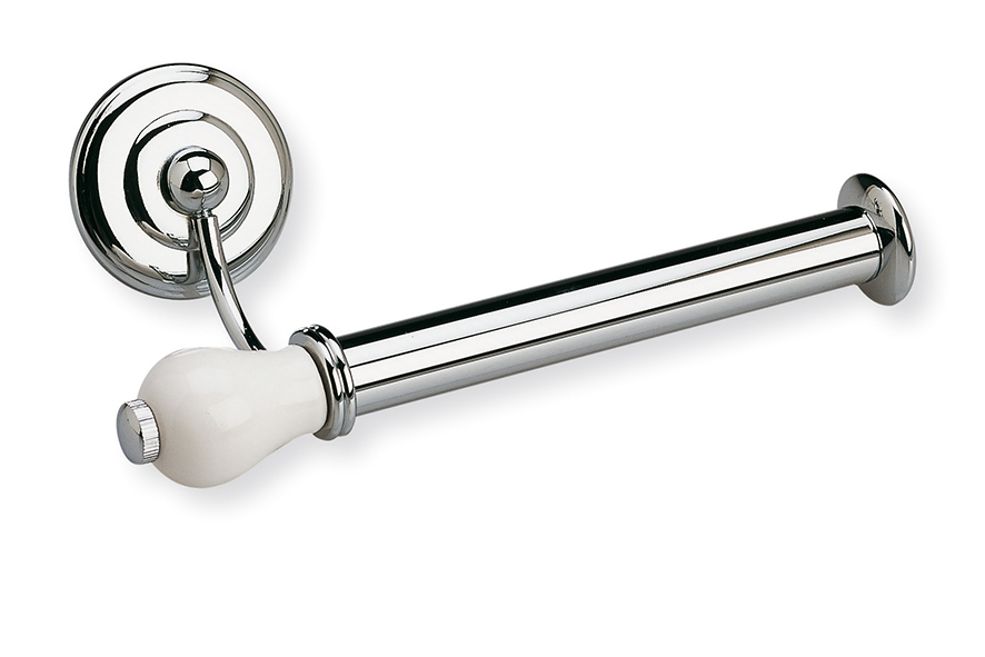 N11(39) Stil Haus Nemi, бумагодержатель, цвет хром - белая керамика 