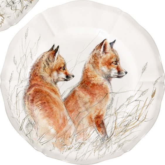 10644792 Gien Набор тарелок пирожковых Gien Солонь 16,5см, фаянс, 4шт Фаянс 