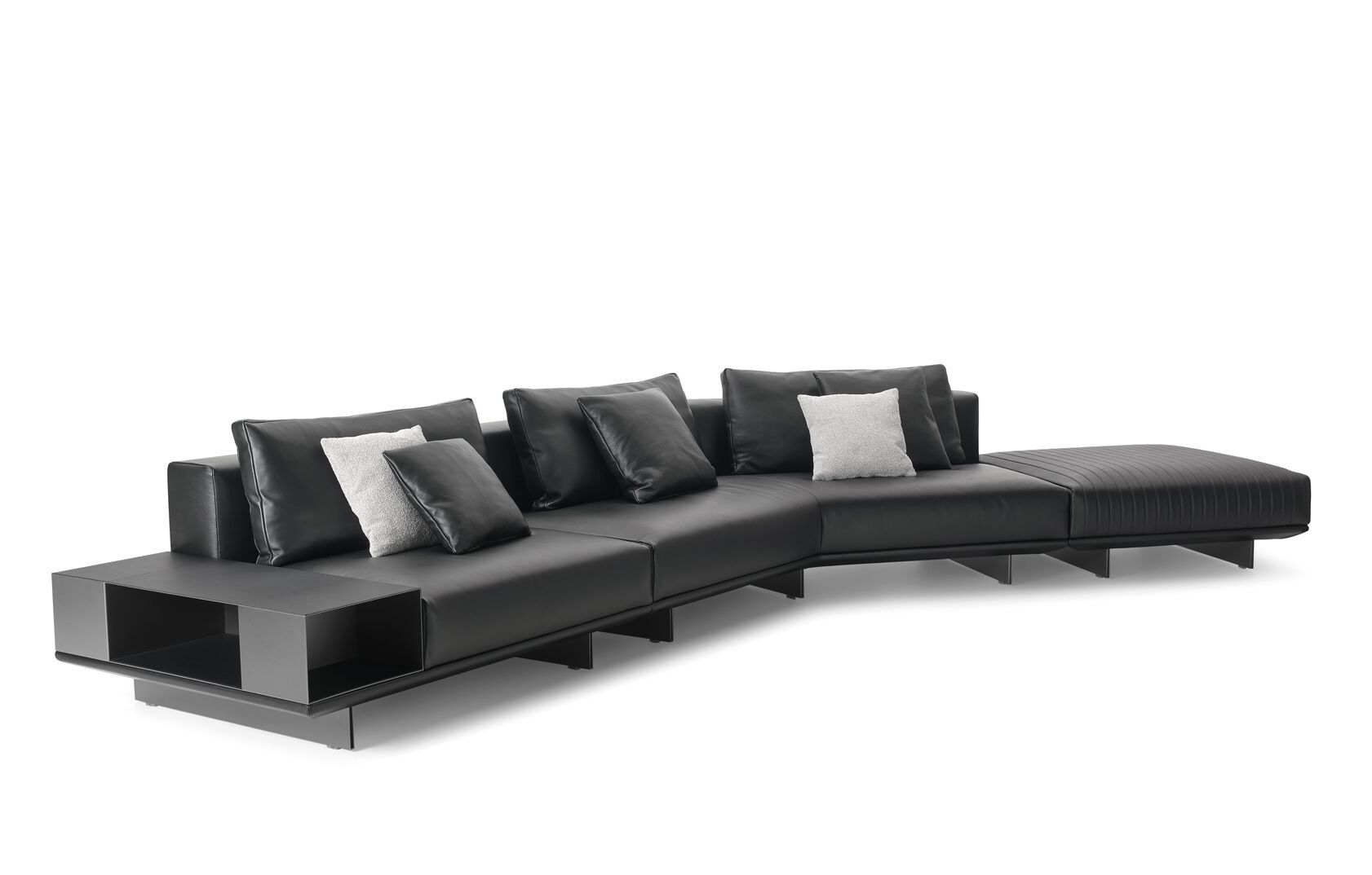 Модульный кожаный диван с отсеком для хранения i 4 Mariani ASSO ARCH-00004932 - Вид №1