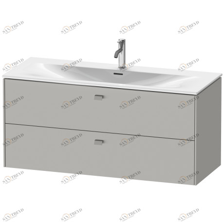 BR431400707 Brioso Тумбочка подвесная Бетонно-серый матовый декор Duravit