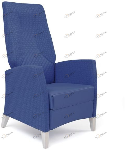 PIAVAL Кресло из ткани в современном стиле с высокими подлокотниками и подставкой для ног Fandango | health & care 79-62/3rp