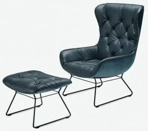 Freifrau Стеганое кресло с подлокотниками Leya